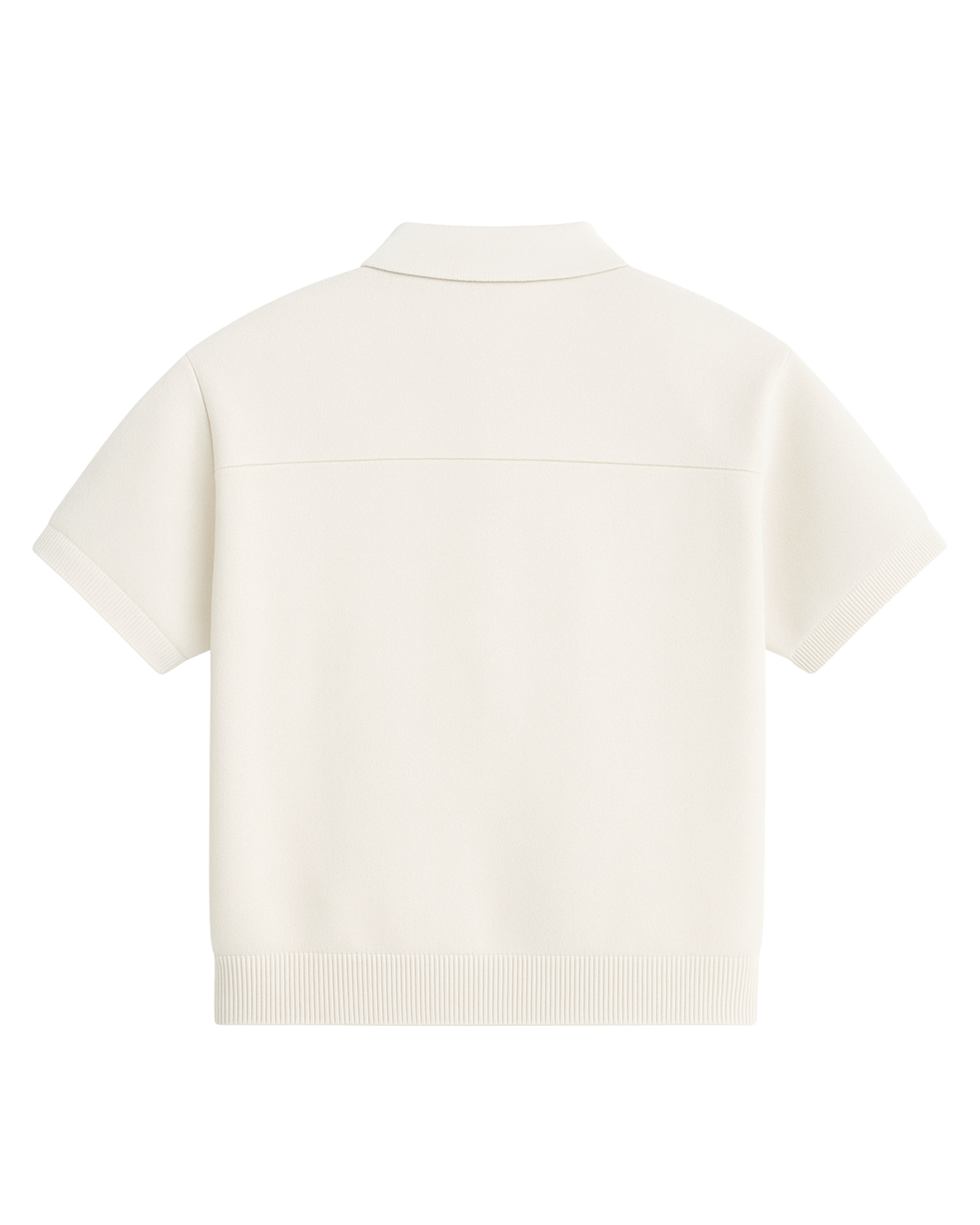 EUPHORIC TEXTURED POLO SHIRT (BRIGHT WHITE)