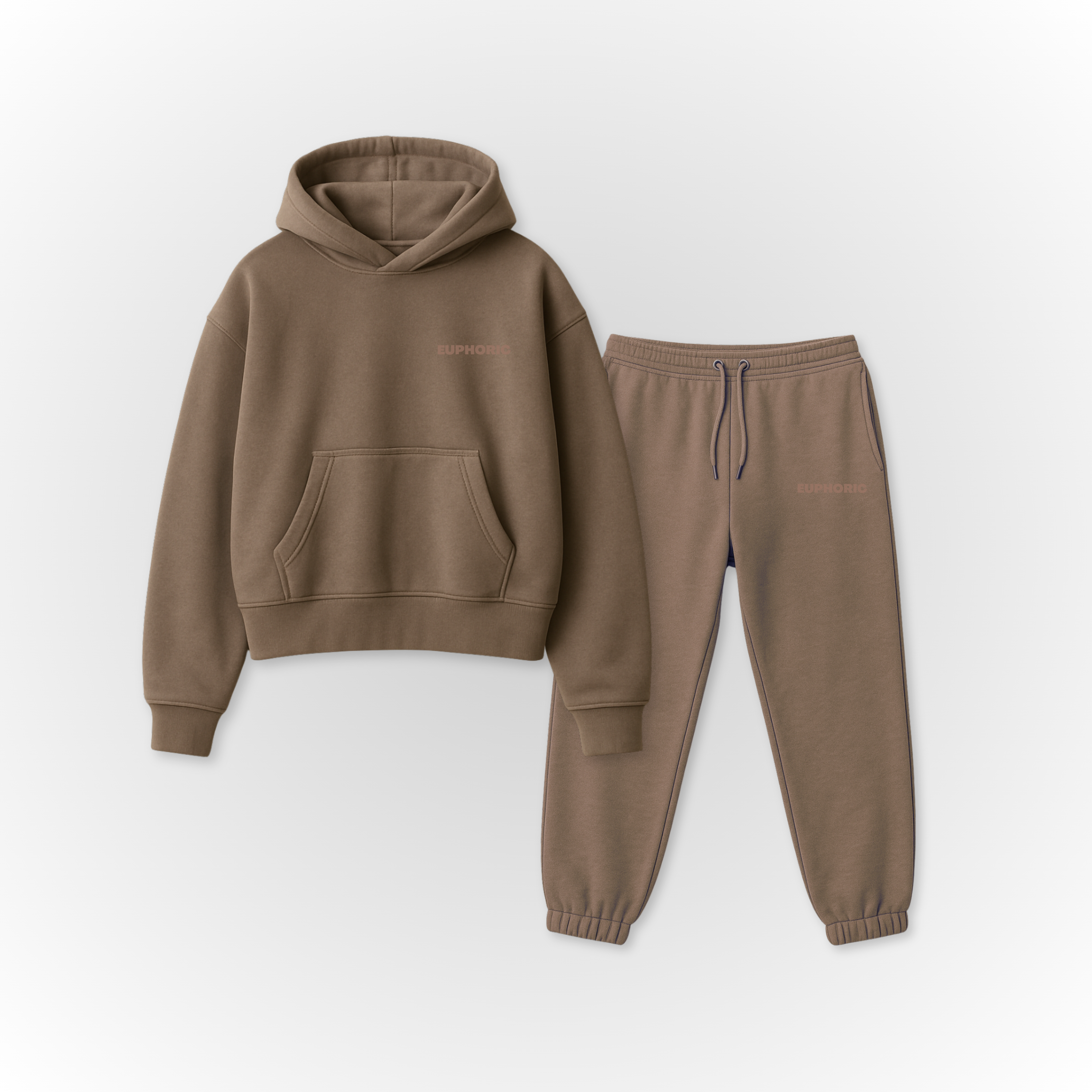 EUPHORIC ESSENTIAL TRACKSUIT SET (MOCHA)