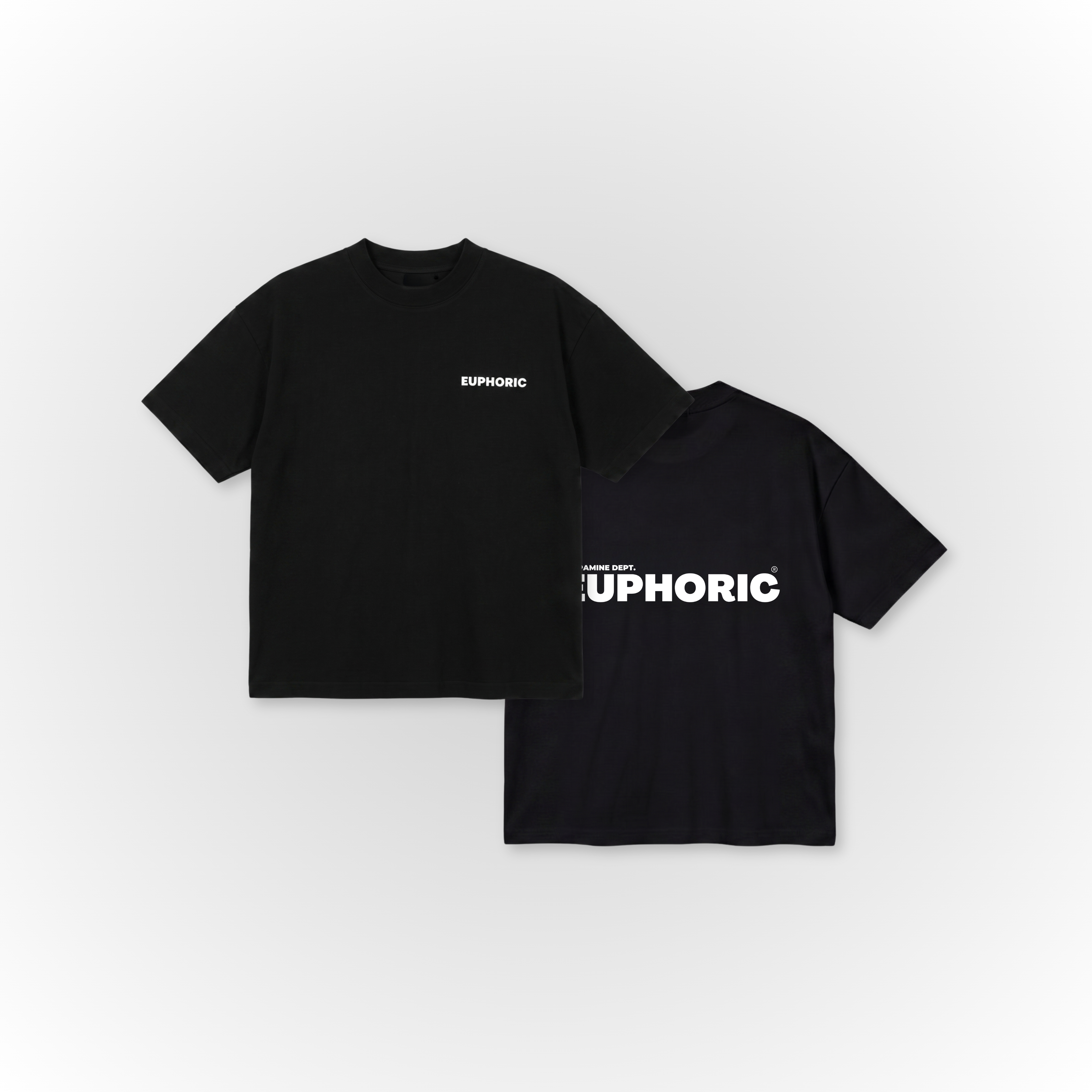 EUPHORIC OVERSIZED T-SHIRT (MIDNIGHT BLACK)
