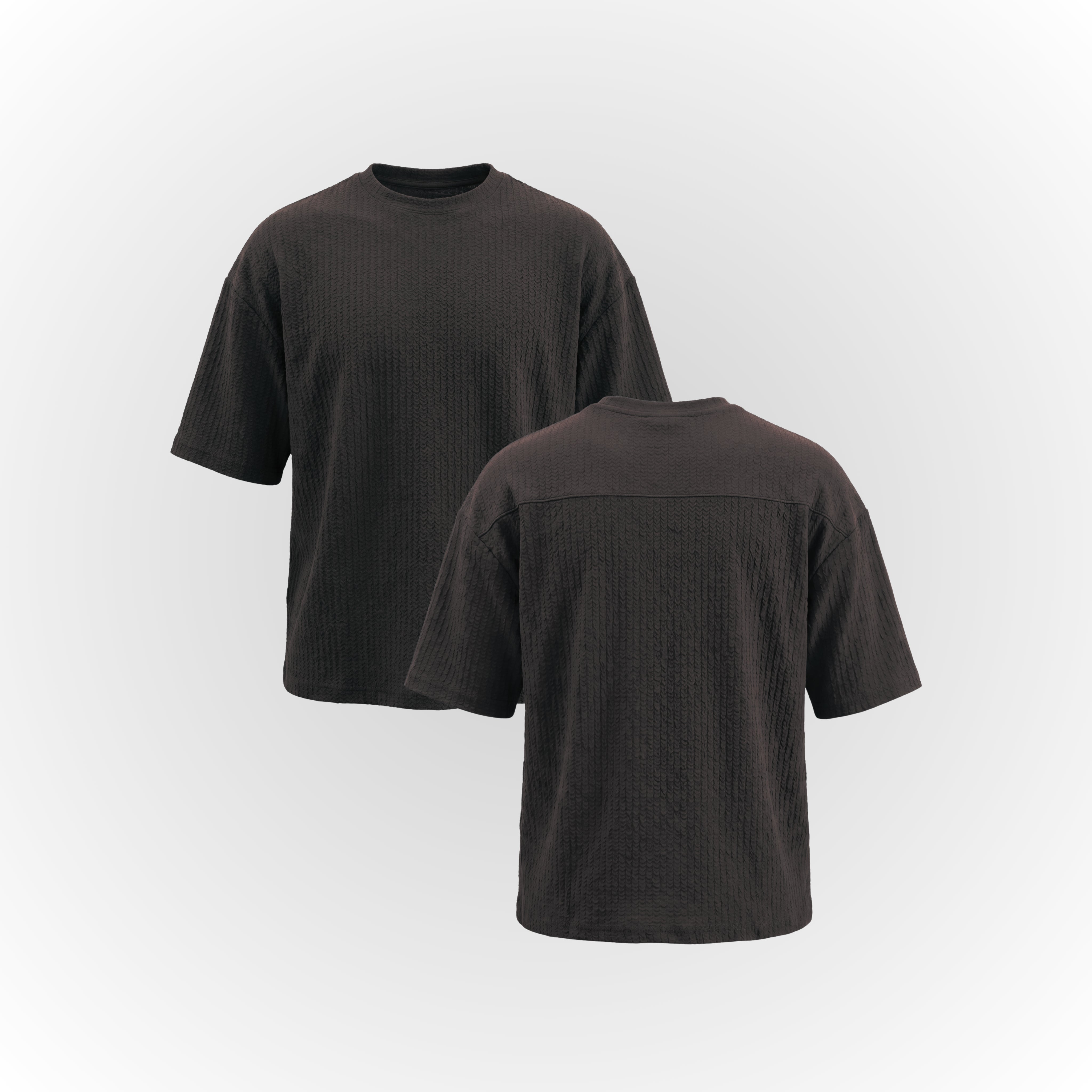 EUPHORIC TEXTURED T-SHIRT (ESPRESSO) - PREORDER