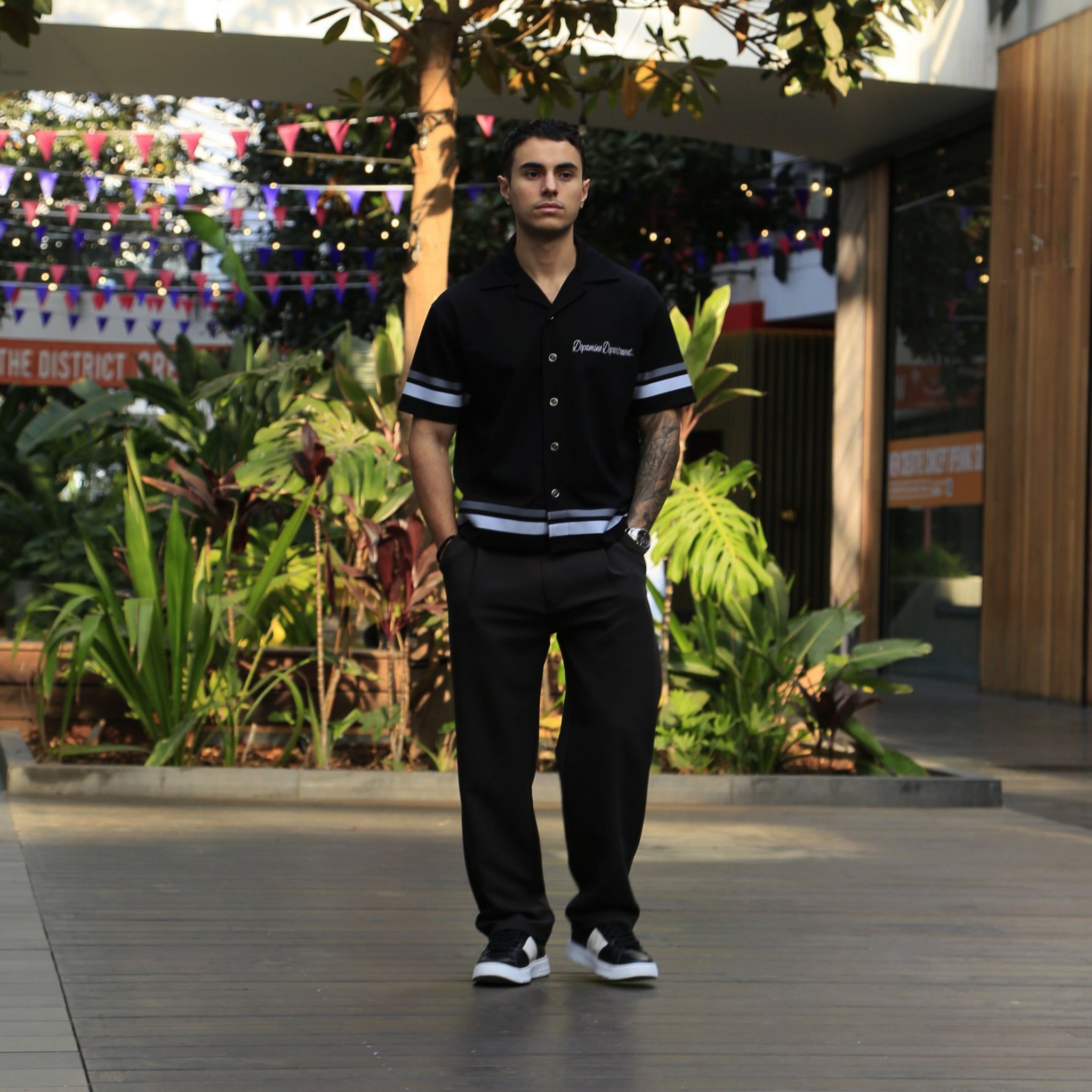 EUPHORIC RELAXED BUTTON SHIRT (MIDNIGHT BLACK)