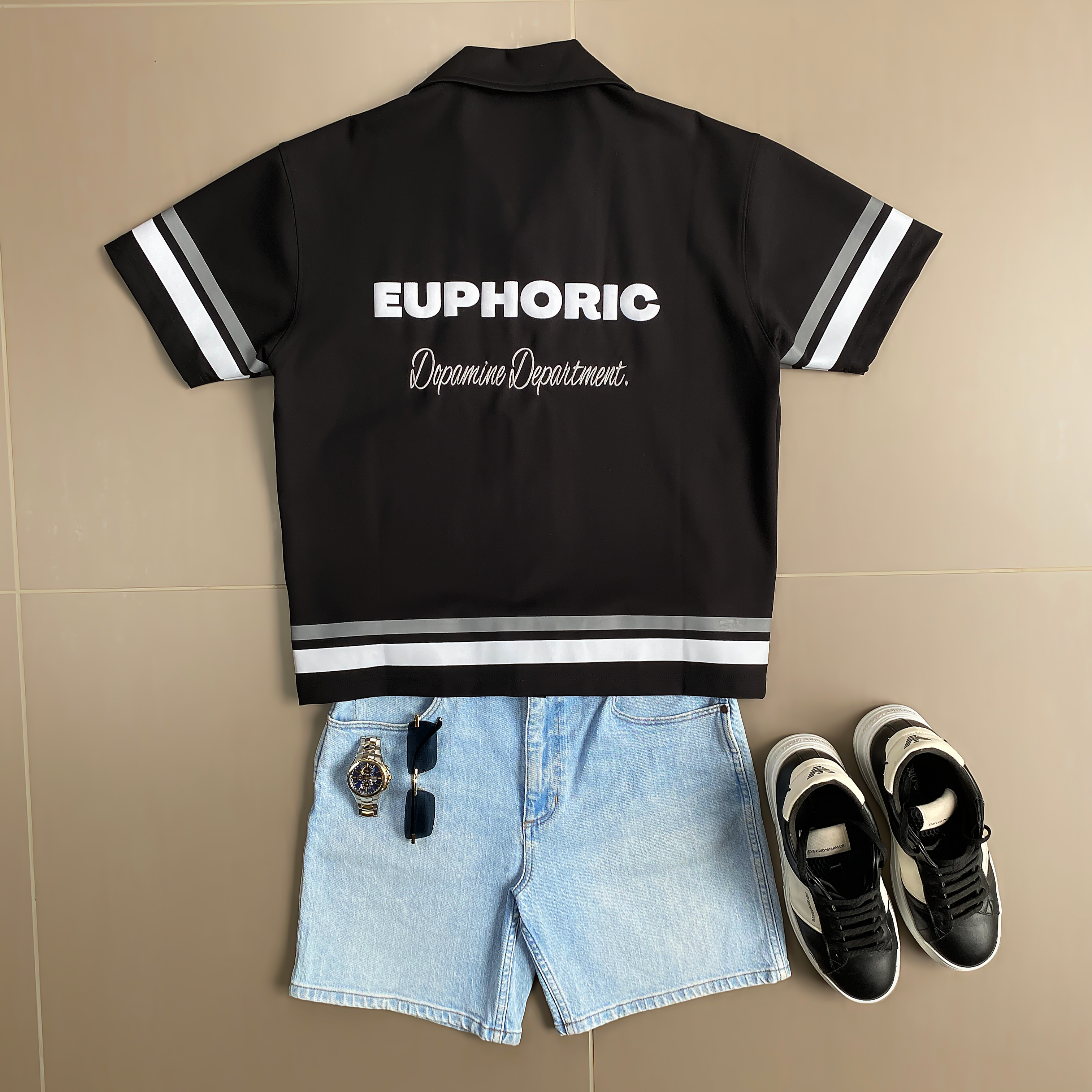 EUPHORIC DOPAMINE DEPT. SHIRT (MIDNIGHT BLACK)