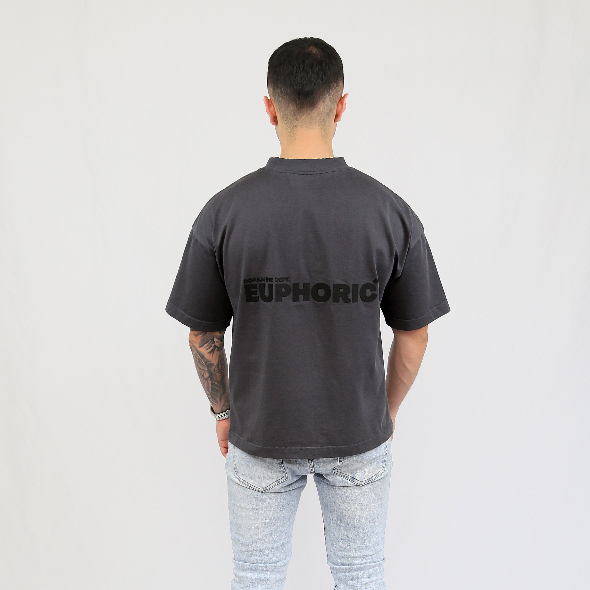 EUPHORIC DOPAMINE DEPT. T-SHIRT (POPPY SEED GREY)