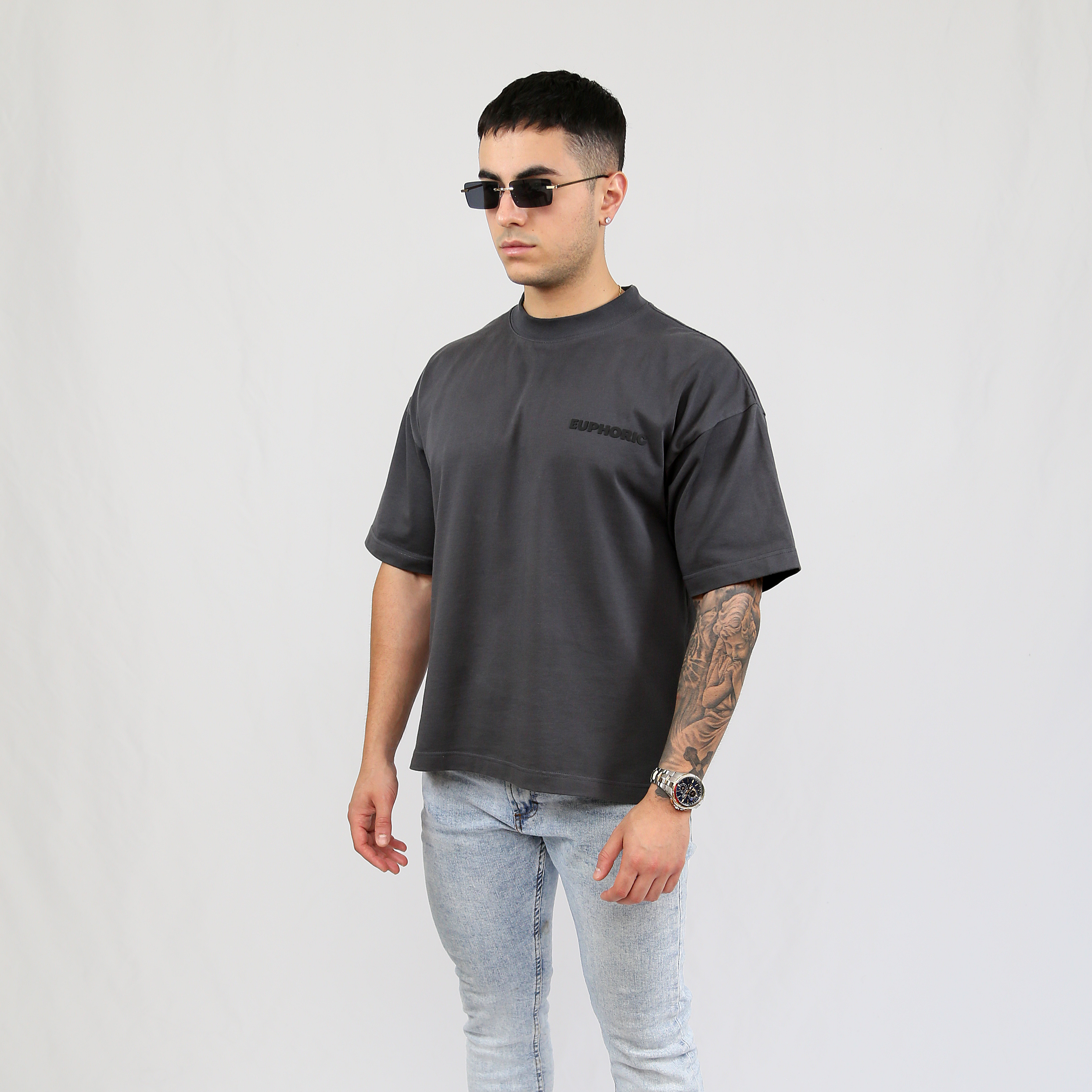 EUPHORIC DOPAMINE DEPT. T-SHIRT (POPPY SEED GREY)