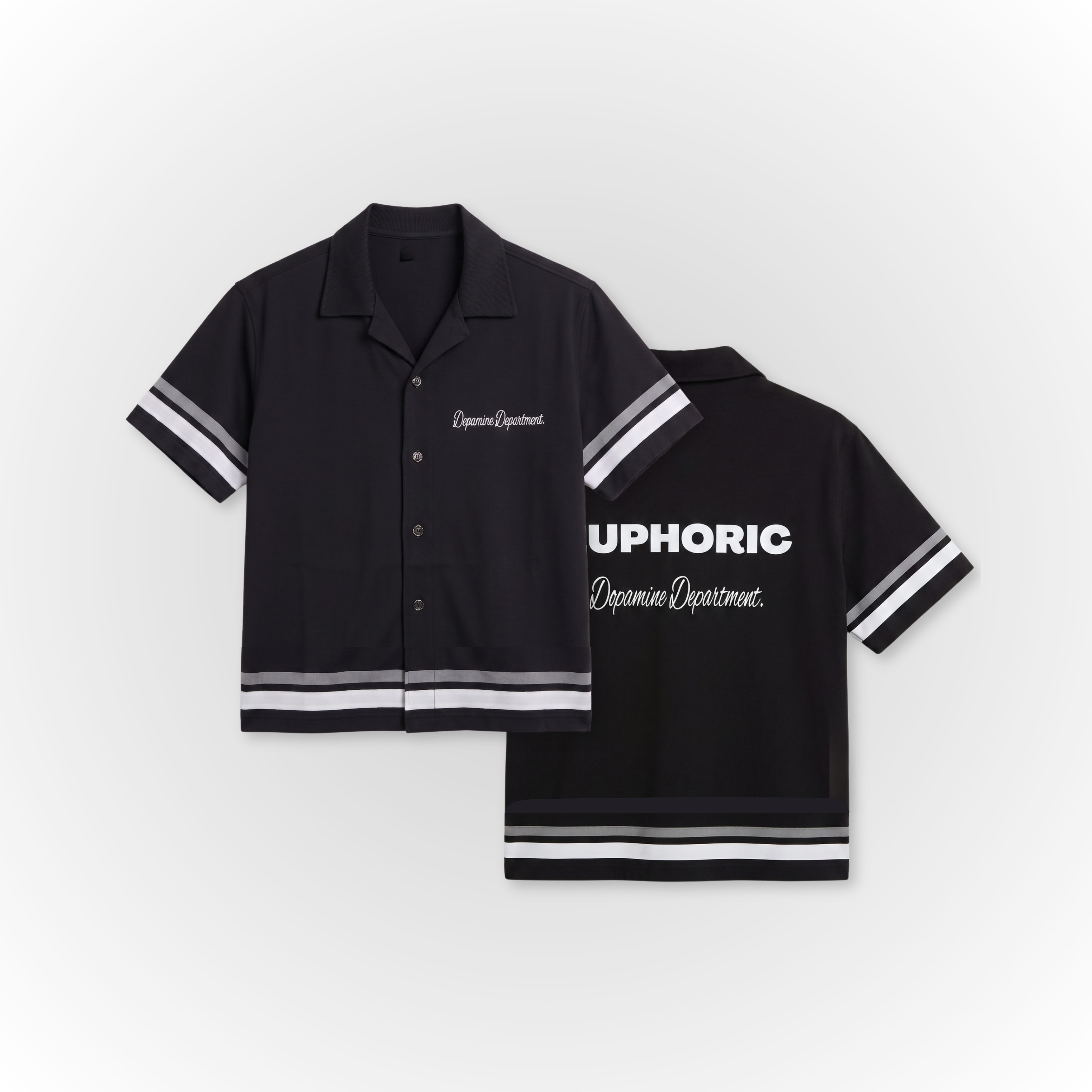 EUPHORIC RELAXED BUTTON SHIRT (MIDNIGHT BLACK)