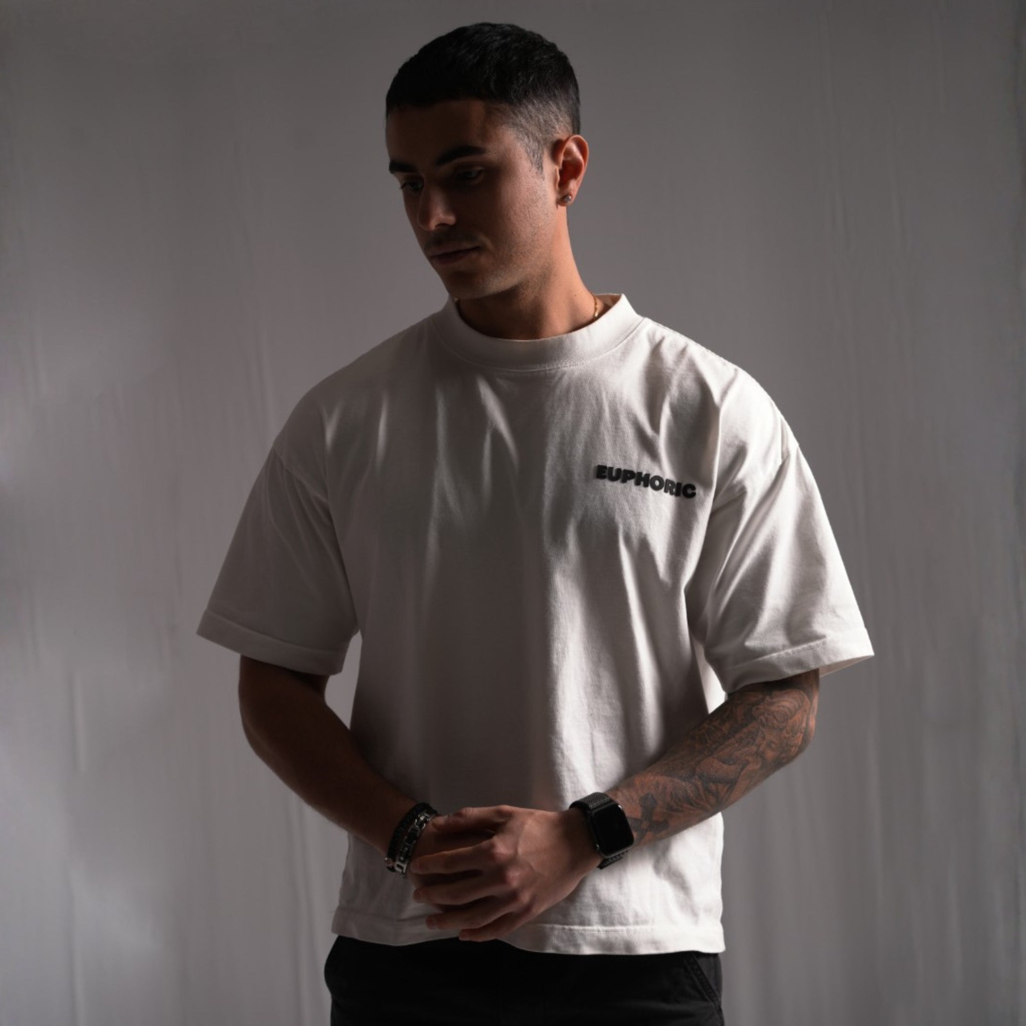 EUPHORIC OVERSIZED T-SHIRT (PEARL WHITE)