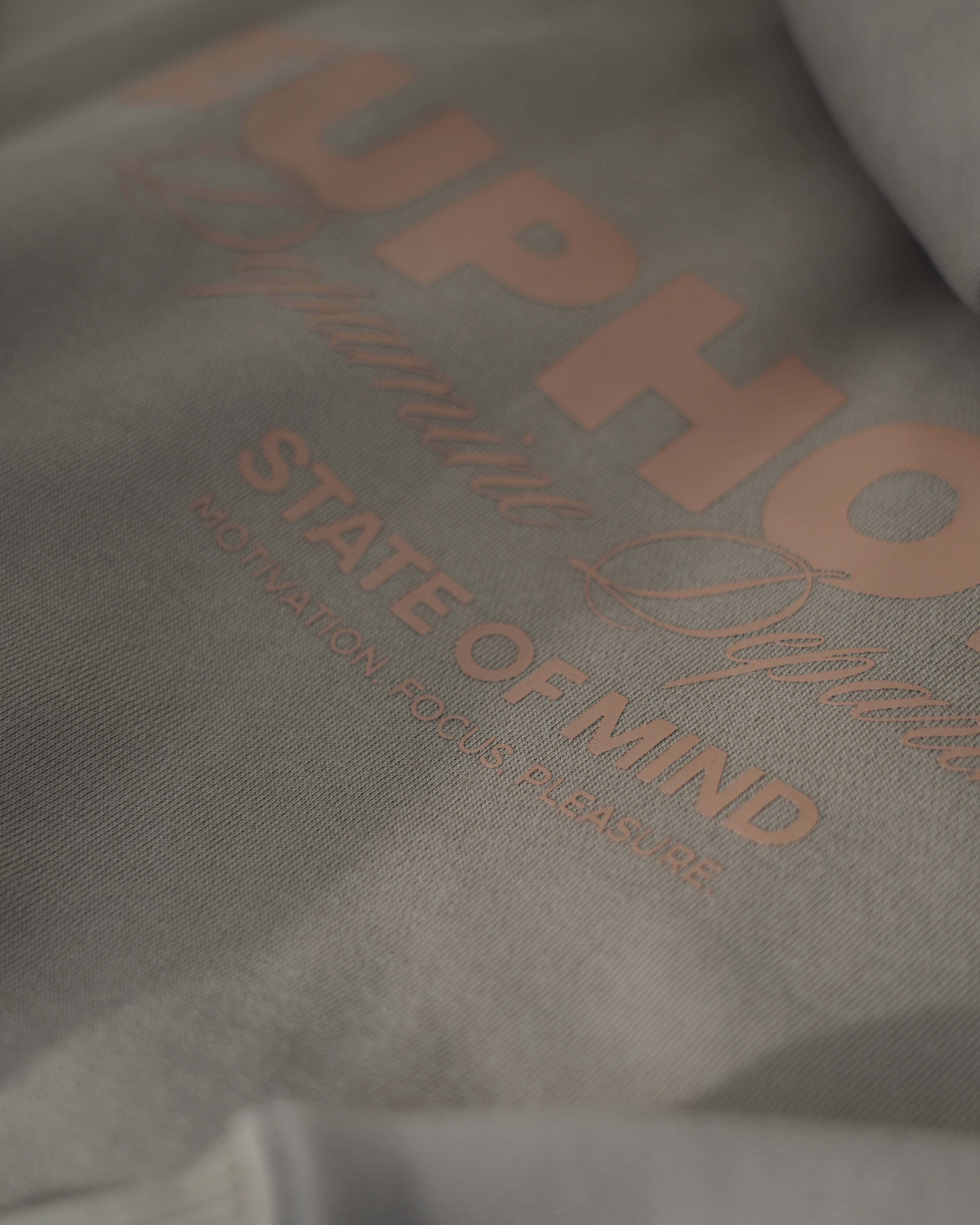 EUPHORIC ESSENTIAL HOODIE. Dopamine Department (MOCHA)
