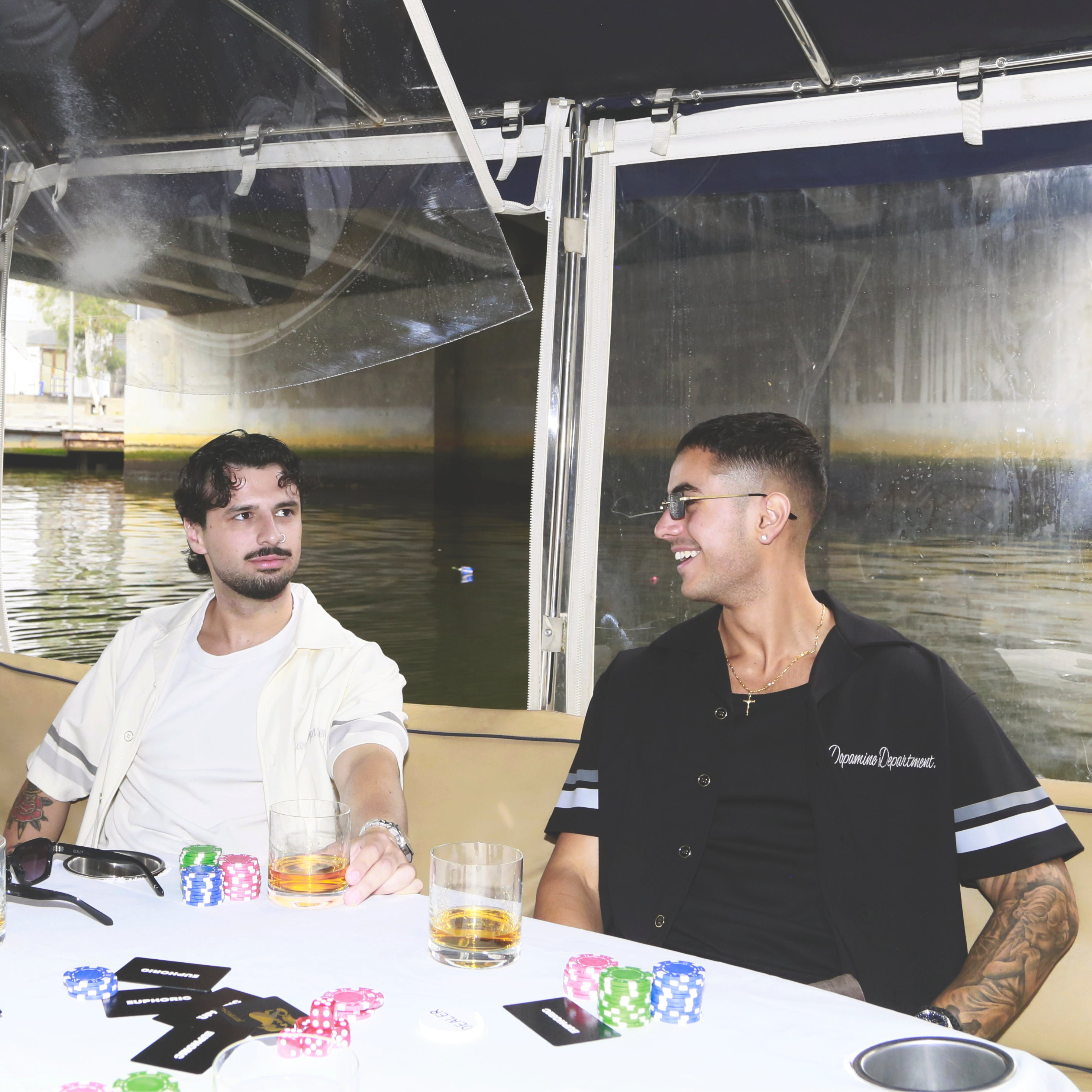 EUPHORIC DOPAMINE DEPT. BUTTON SHIRT (PEARL WHITE)