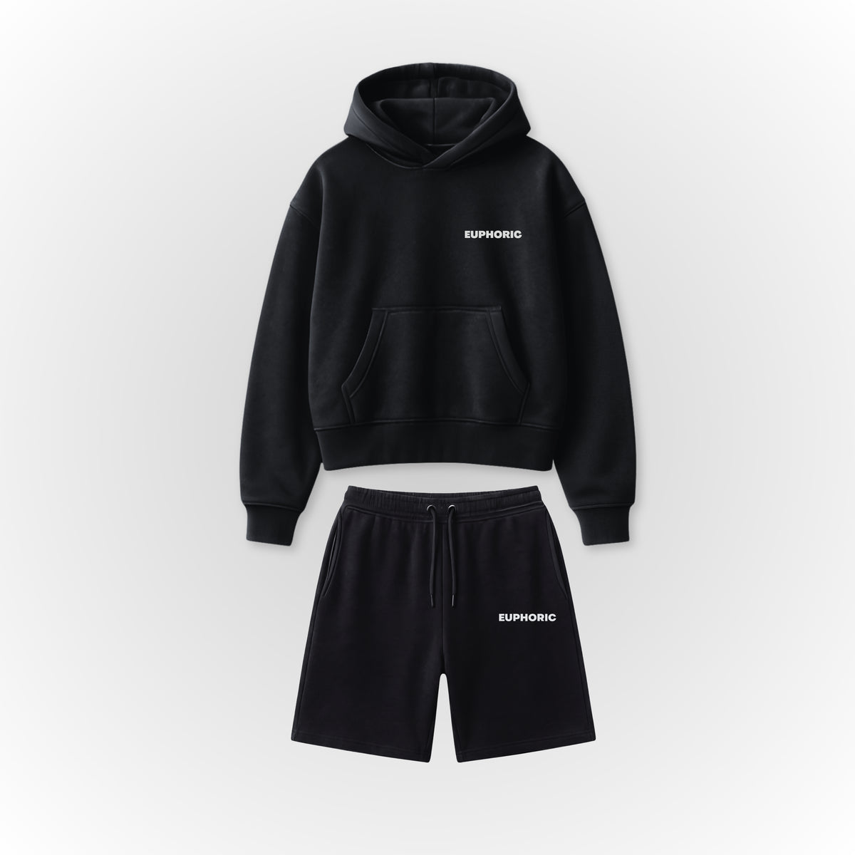 CONJUNTO DE CHÁNDAL EUPHORIC ESSENTIAL (NEGRO AZABACHE)