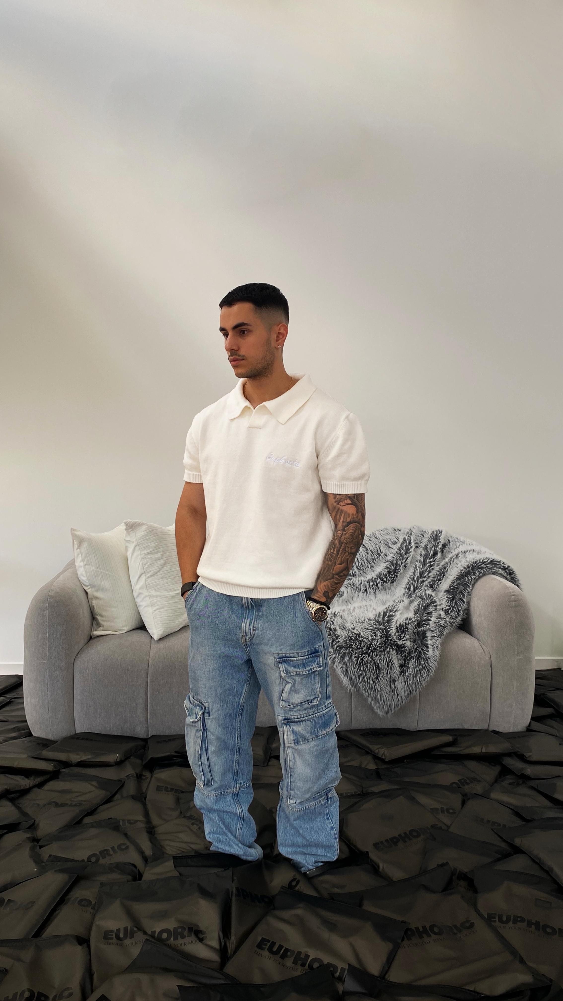 EUPHORIC POLO SHIRT (BRIGHT WHITE)